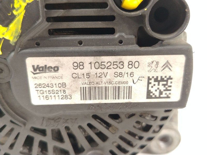 Recambio de alternador para citroën ds3 (sa_) 1.6 bluehdi 100 referencia OEM IAM 9810525380  