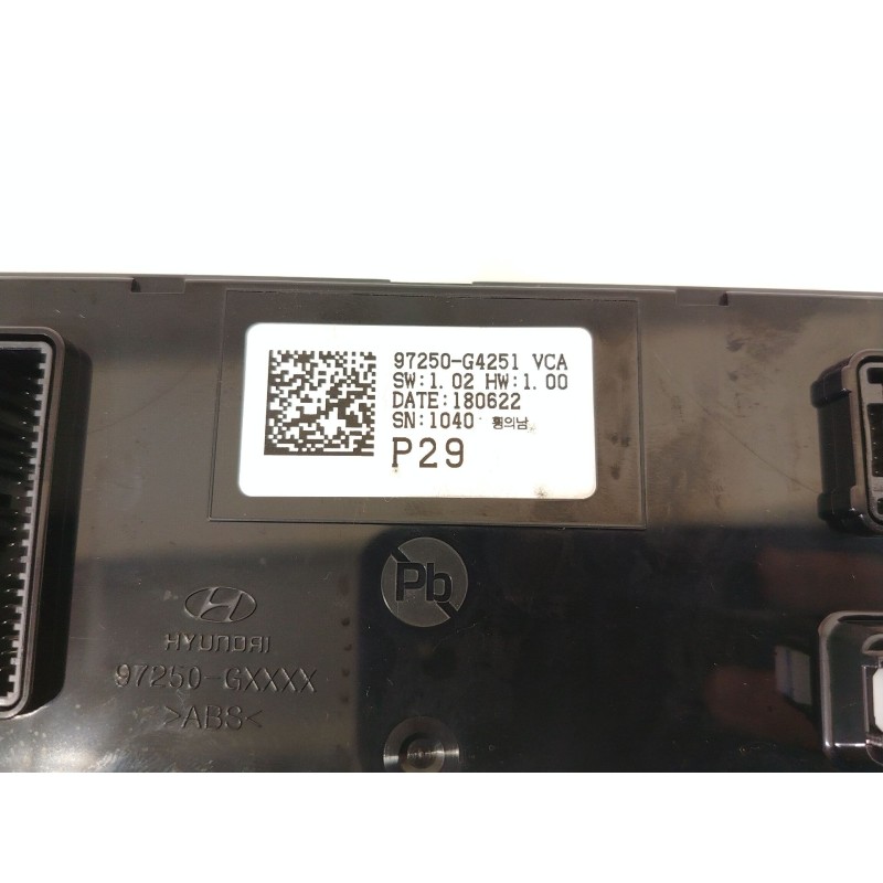 Recambio de mando climatizador para hyundai i30 (pde, pd, pden) 1.0 t-gdi referencia OEM IAM 97250G4251  