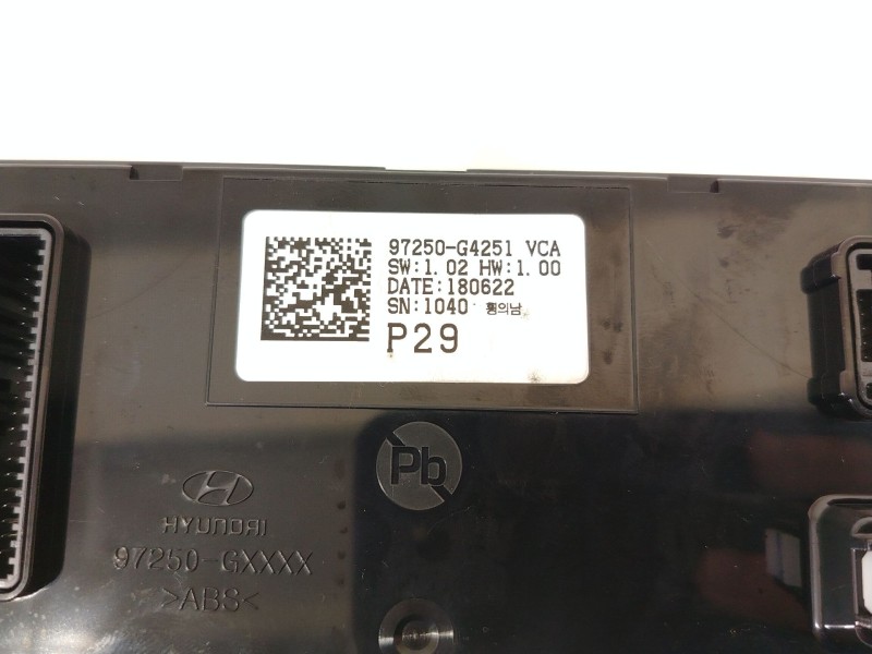 Recambio de mando climatizador para hyundai i30 (pde, pd, pden) 1.0 t-gdi referencia OEM IAM 97250G4251  