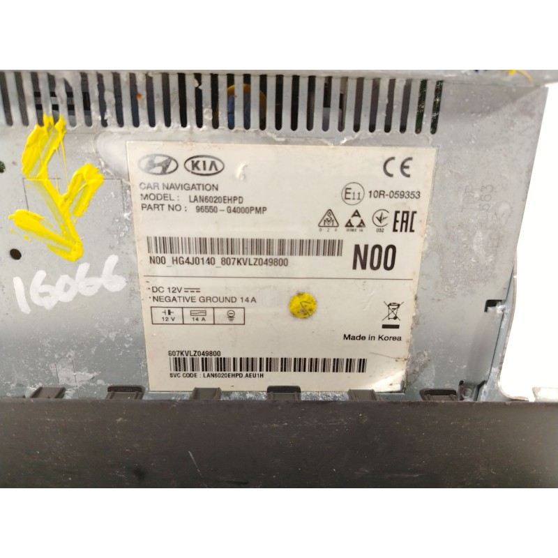 Recambio de sistema navegacion gps para hyundai i30 (pde, pd, pden) 1.0 t-gdi referencia OEM IAM 965550G4000  