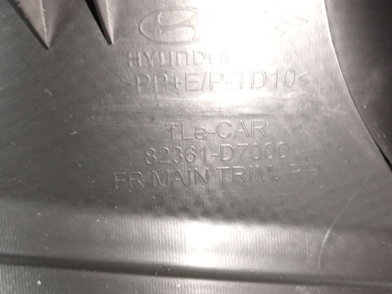 Recambio de guarnecido puerta delantera derecha para hyundai tucson kosmo 4wd referencia OEM IAM 82361D7000  