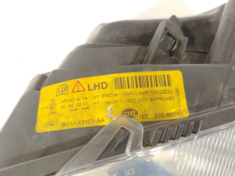 Recambio de faro izquierdo para ford focus c-max (dm2) 1.8 tdci referencia OEM IAM 3M5113101AA 1EE27060011 