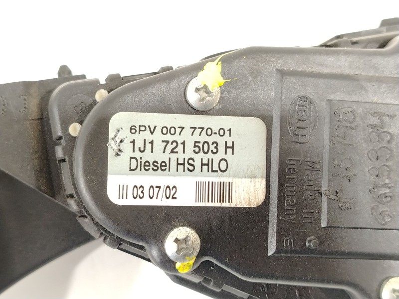 Recambio de potenciometro pedal para volkswagen golf iv (1j1) 1.9 tdi referencia OEM IAM 1J1721503H 6PV007770 