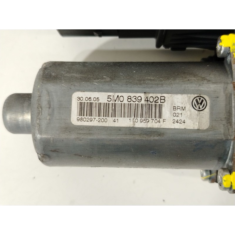 Recambio de motor elevalunas trasero derecho para volkswagen golf plus (5m1) bluemotion highline referencia OEM IAM 5M0839402B 0