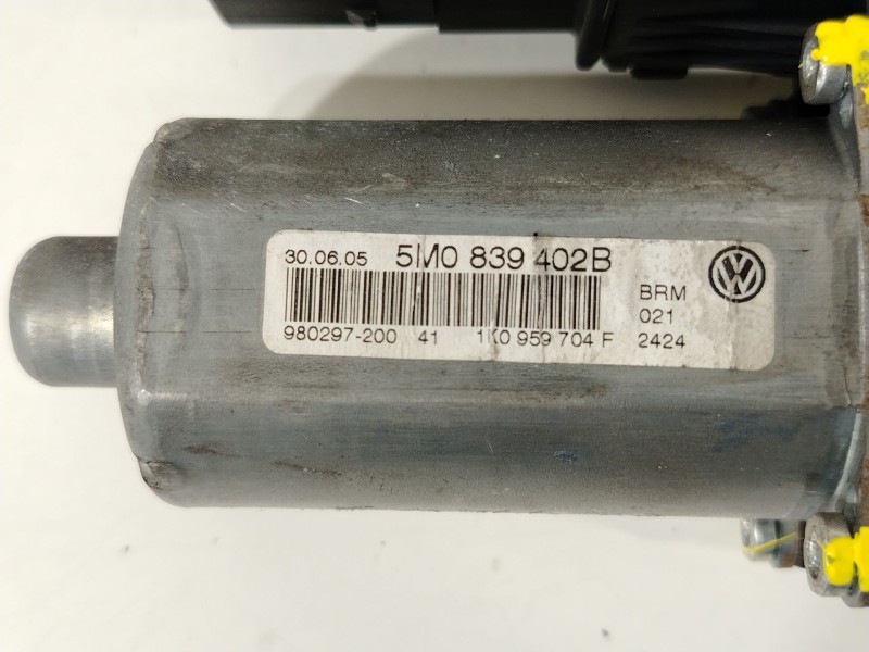 Recambio de motor elevalunas trasero derecho para volkswagen golf plus (5m1) bluemotion highline referencia OEM IAM 5M0839402B 0