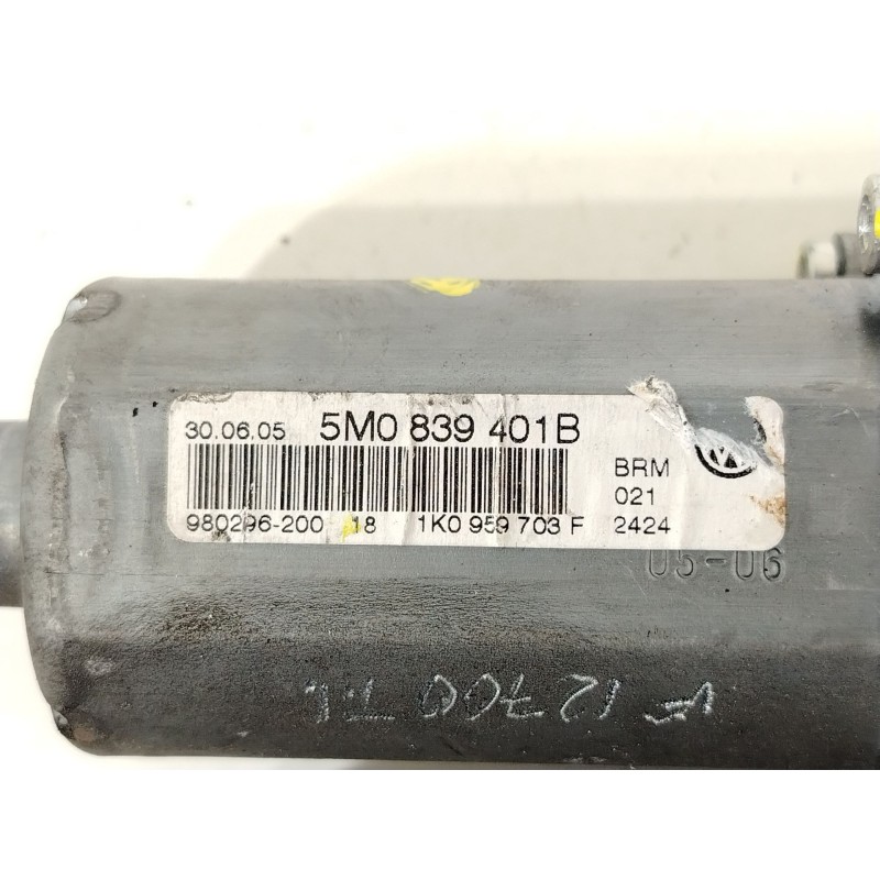 Recambio de motor elevalunas trasero izquierdo para volkswagen golf plus (5m1) bluemotion highline referencia OEM IAM 5M0839401B