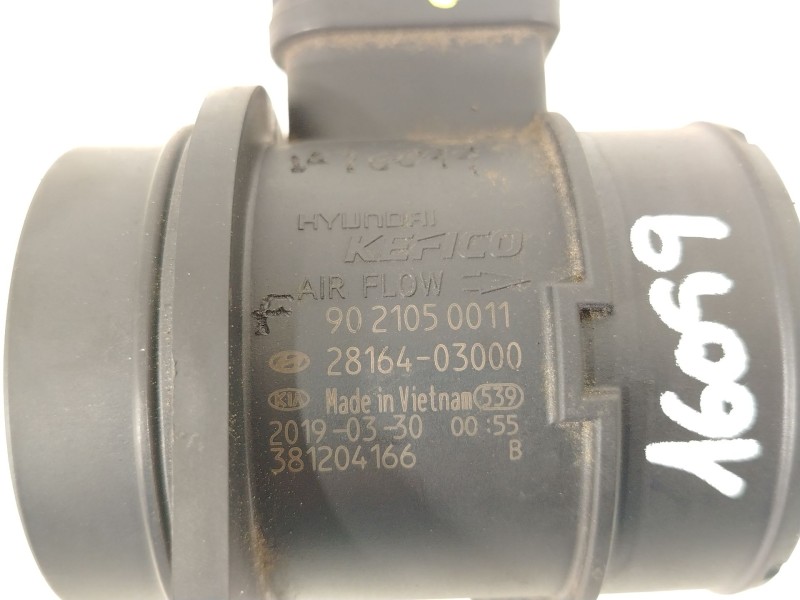 Recambio de caudalimetro para kia niro i (de) 1.6 gdi hybrid referencia OEM IAM 2816403000 381204166 9021050011