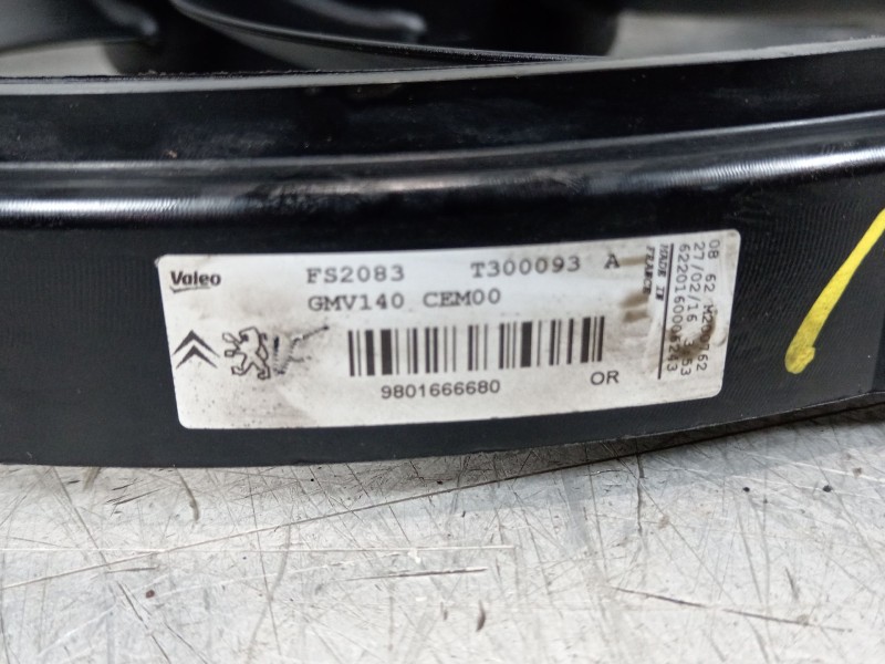 Recambio de electroventilador para citroën ds3 (sa_) 1.6 bluehdi 100 referencia OEM IAM 9801666680  