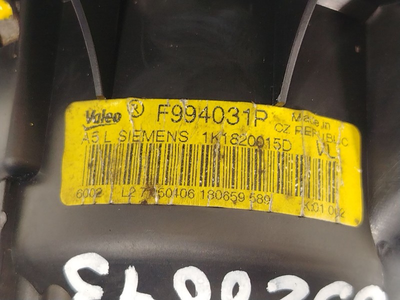 Recambio de ventilador calefaccion para volkswagen golf v (1k1) 2.0 tdi referencia OEM IAM 1K1820015D F994031P 3C0907521