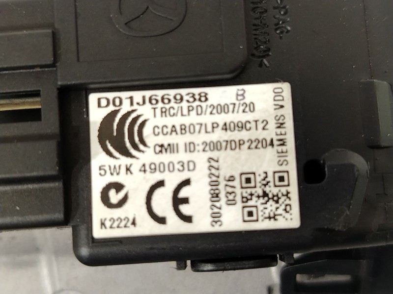 Recambio de conmutador de arranque para mazda 2 (de_, dh_) 1.5 (de5fs) referencia OEM IAM D01J66938B 5WK49003D 