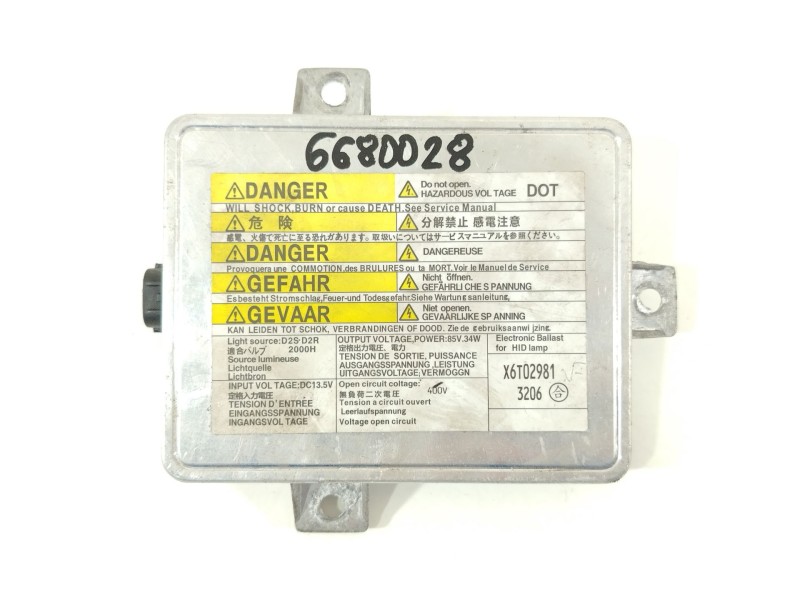 Recambio de centralita faros xenon para mitsubishi grandis (na_w) 2.0 di-d (na8w) referencia OEM IAM X6T02981  