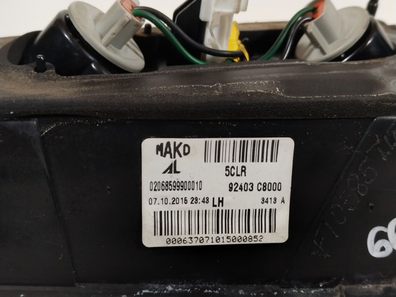 Recambio de piloto trasero izquierdo en porton para hyundai i20 classic referencia OEM IAM 92403C8000 2068599900010 