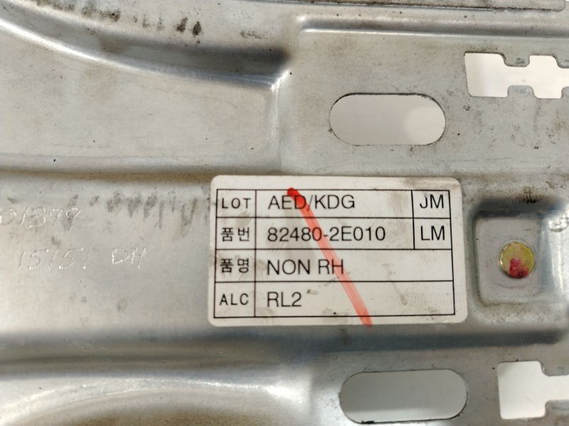 Recambio de elevalunas delantero derecho para hyundai tucson (jm) 2.0 crdi referencia OEM IAM 824802E010  