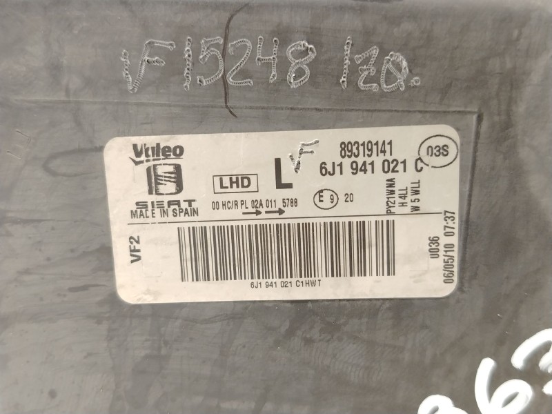 Recambio de faro izquierdo para seat ibiza iv sc (6j1, 6p5) 1.4 tdi referencia OEM IAM 6J1941021C 89319141 