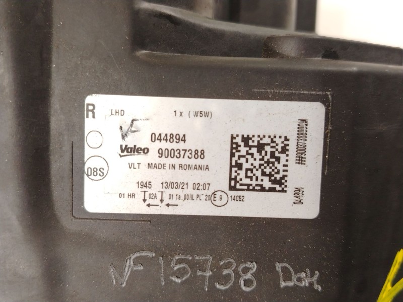 Recambio de faro derecho para skoda rapid spaceback (nh1) 1.4 tdi referencia OEM IAM 5JB941018 90037388 