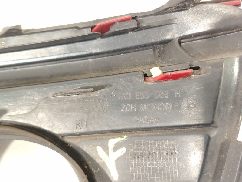 Recambio de rejilla paragolpes derecha para volkswagen golf v variant (1k5) 1.9 tdi referencia OEM IAM 1K0853666H  