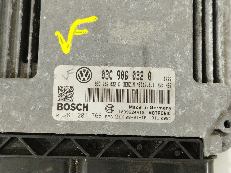 Recambio de centralita motor uce para volkswagen golf v (1k1) 1.4 tsi referencia OEM IAM 03C906032Q 0261201768 