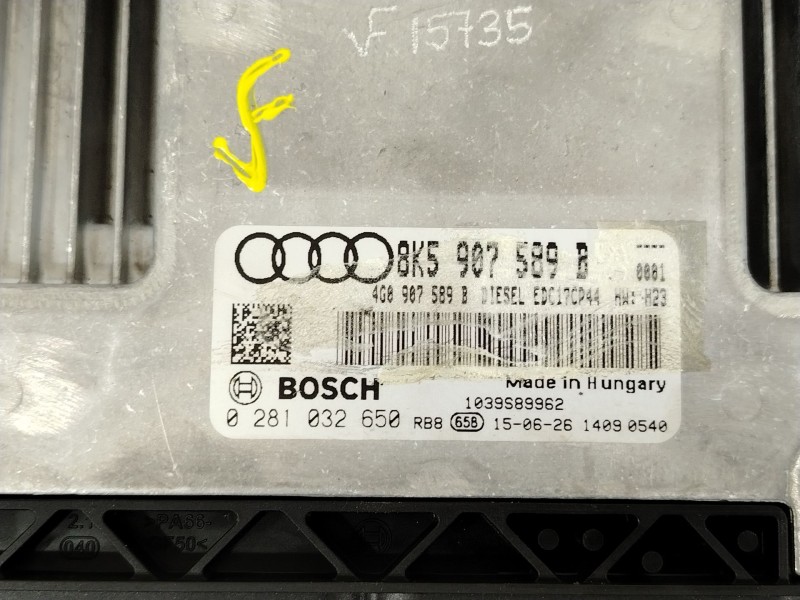 Recambio de centralita motor uce para audi q5 (8rb) sq5 tdi quattro referencia OEM IAM 8K5907589B 4G0907589B 0281032650