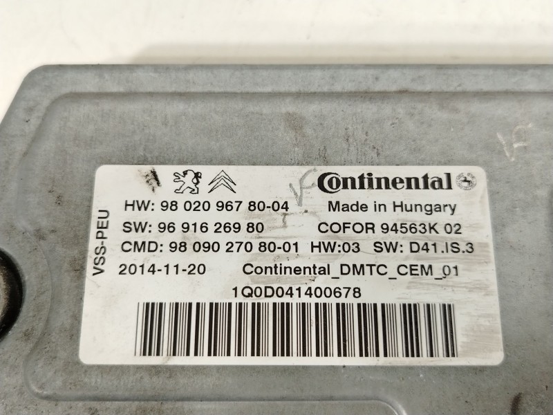 Recambio de centralita start / stop para peugeot 308 sw active referencia OEM IAM 9809027080 9691626980 9802096780