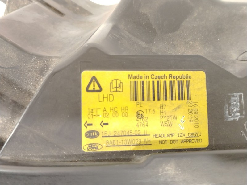 Recambio de faro derecho para ford fiesta vi (cb1, ccn) 1.6 tdci referencia OEM IAM 8A6113W029AH 1EJ24704502 