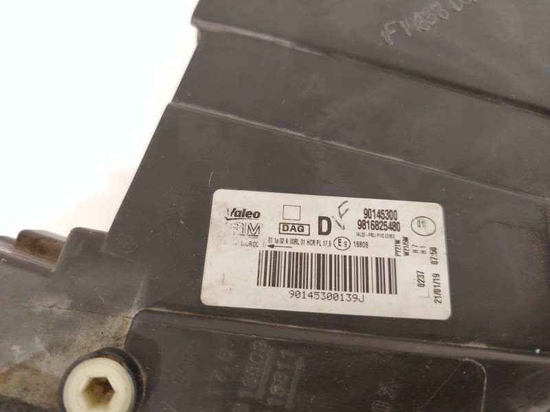 Recambio de faro derecho para opel combo furgoneta/monovolumen (k9) 1.6 d referencia OEM IAM 90145300 9816825480 