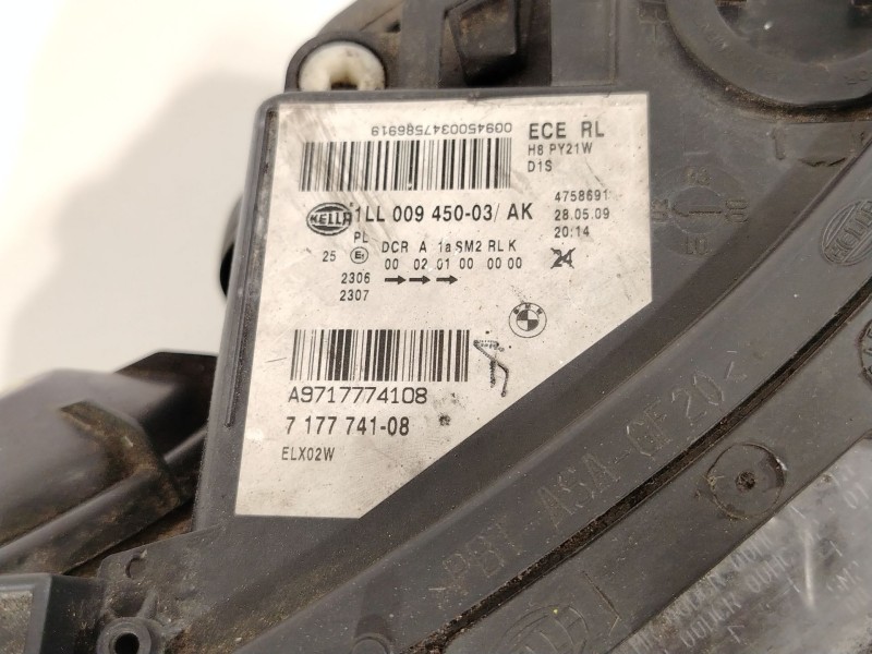 Recambio de faro izquierdo para bmw 5 touring (e61) 520 d referencia OEM IAM 7177741 5DV009000 63127177729
