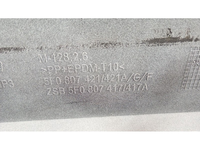 Recambio de paragolpes trasero para seat leon (5f1) 1.6 tdi referencia OEM IAM 5F0807421  