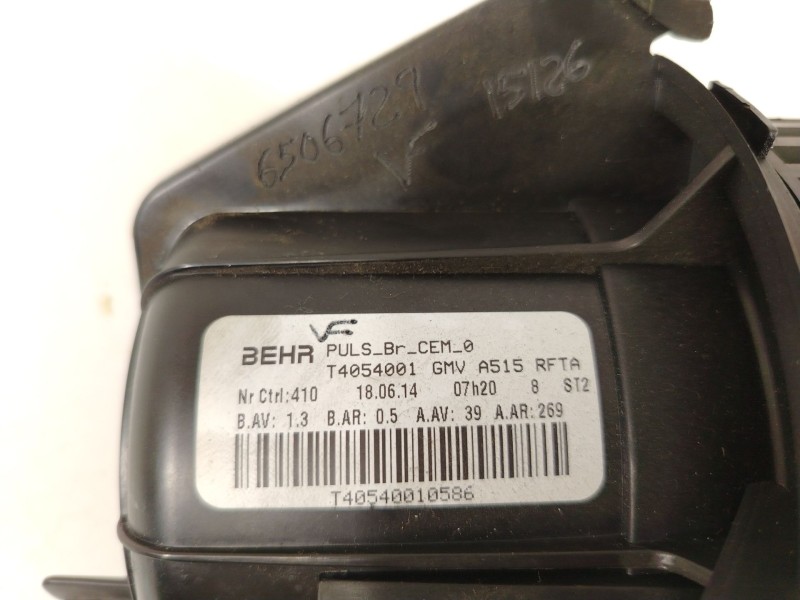 Recambio de ventilador calefaccion para citroën c4 cactus 1.6 hdi 90 referencia OEM IAM T4054001  