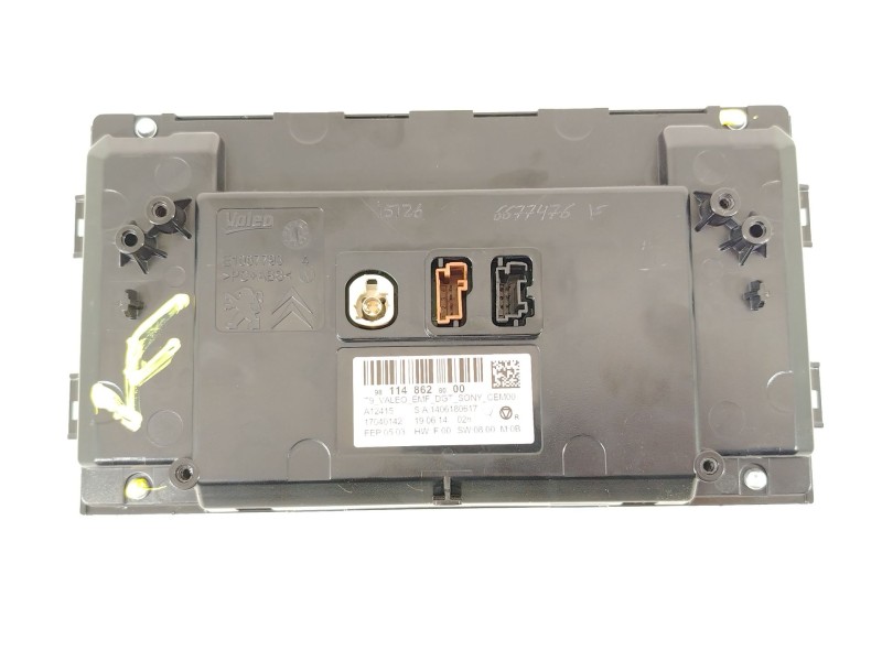 Recambio de pantalla multifuncion para citroën c4 cactus 1.6 hdi 90 referencia OEM IAM 9811486280  