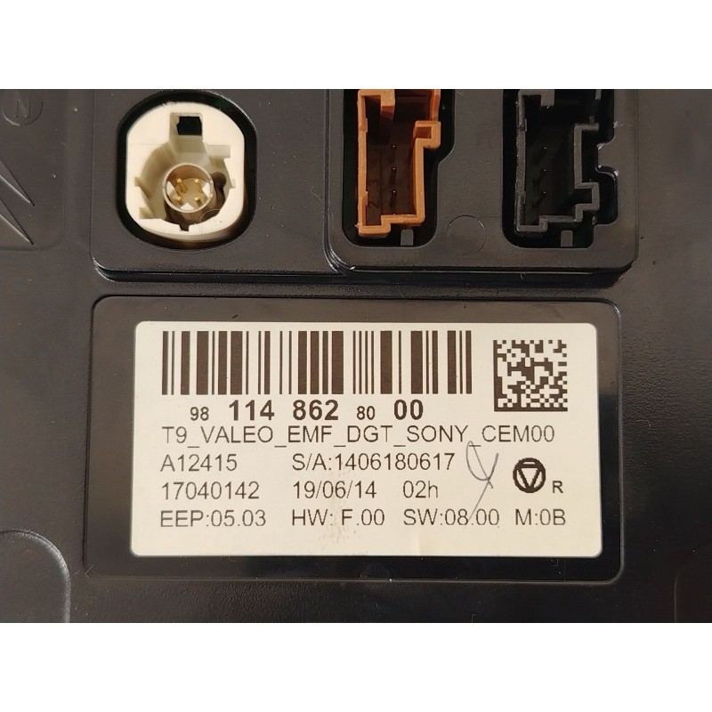 Recambio de pantalla multifuncion para citroën c4 cactus 1.6 hdi 90 referencia OEM IAM 9811486280  