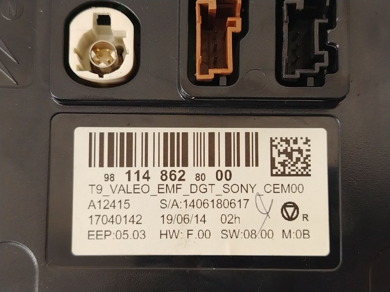 Recambio de pantalla multifuncion para citroën c4 cactus 1.6 hdi 90 referencia OEM IAM 9811486280  