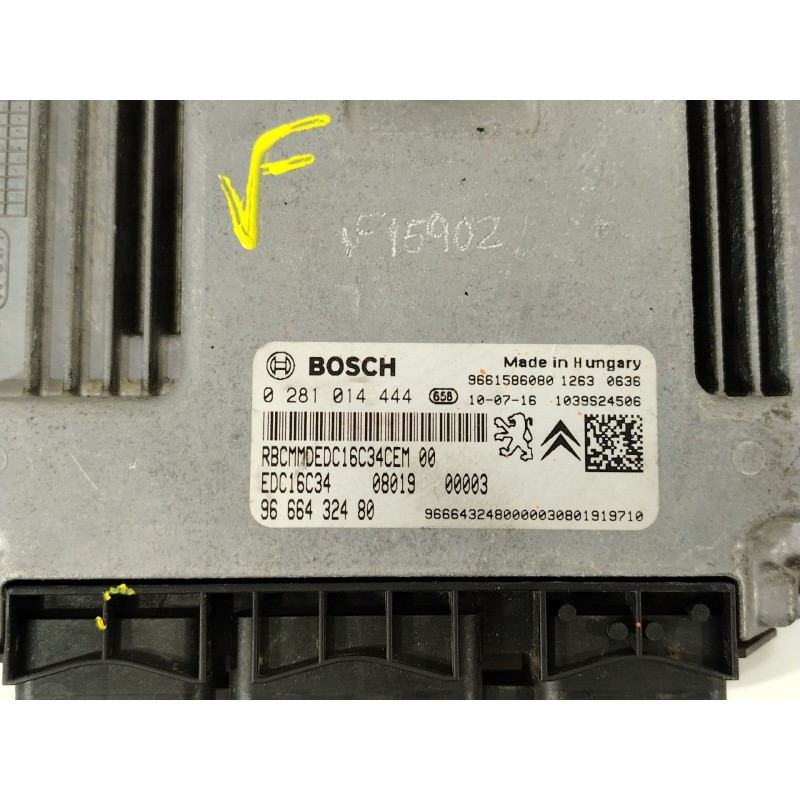 Recambio de centralita motor uce para peugeot bipper (aa_) 1.4 hdi referencia OEM IAM 9666432480 0281014444 9661586080