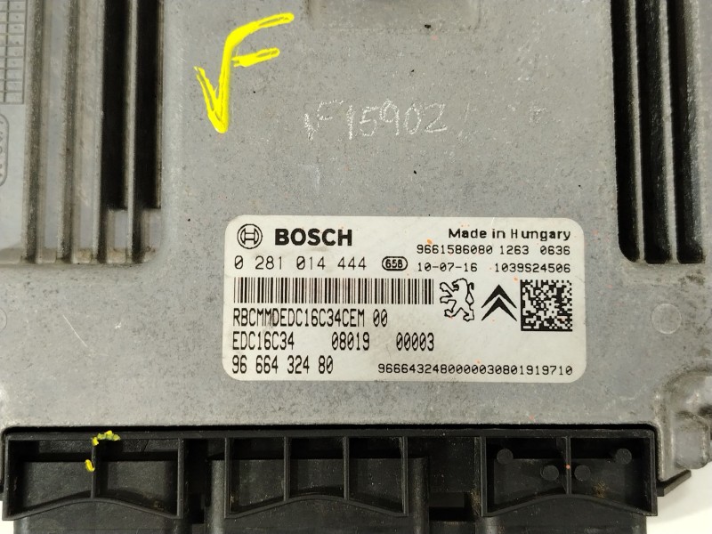 Recambio de centralita motor uce para peugeot bipper (aa_) 1.4 hdi referencia OEM IAM 9666432480 0281014444 9661586080