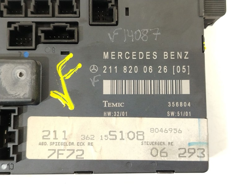 Recambio de modulo electronico para mercedes-benz clase e (w211) e 270 cdi (211.016) referencia OEM IAM 2118200626  