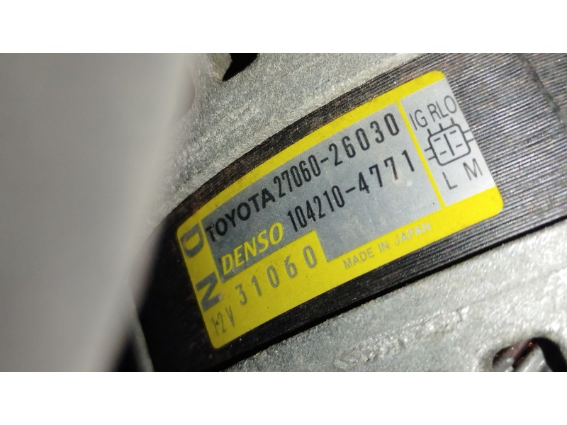 Recambio de alternador para lexus is ii (_e2_) 220d (ale20) referencia OEM IAM 2706026030  1042104771