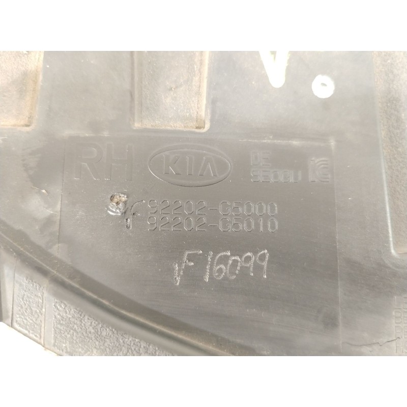 Recambio de faro antiniebla derecho para kia niro i (de) 1.6 gdi hybrid referencia OEM IAM 92202G5000 92202G5010 