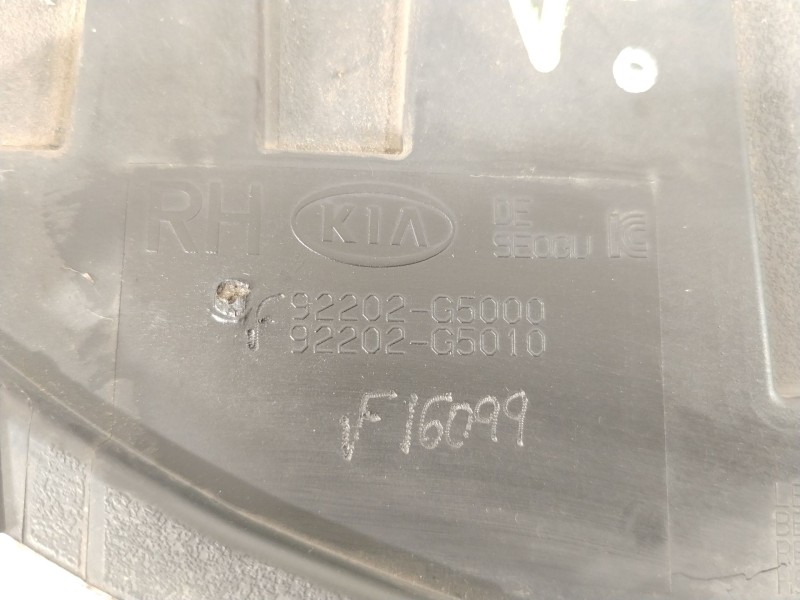 Recambio de faro antiniebla derecho para kia niro i (de) 1.6 gdi hybrid referencia OEM IAM 92202G5000 92202G5010 