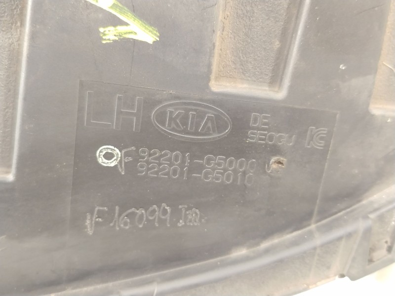Recambio de faro antiniebla izquierdo para kia niro i (de) 1.6 gdi hybrid referencia OEM IAM 92201G5000 92201G5010 