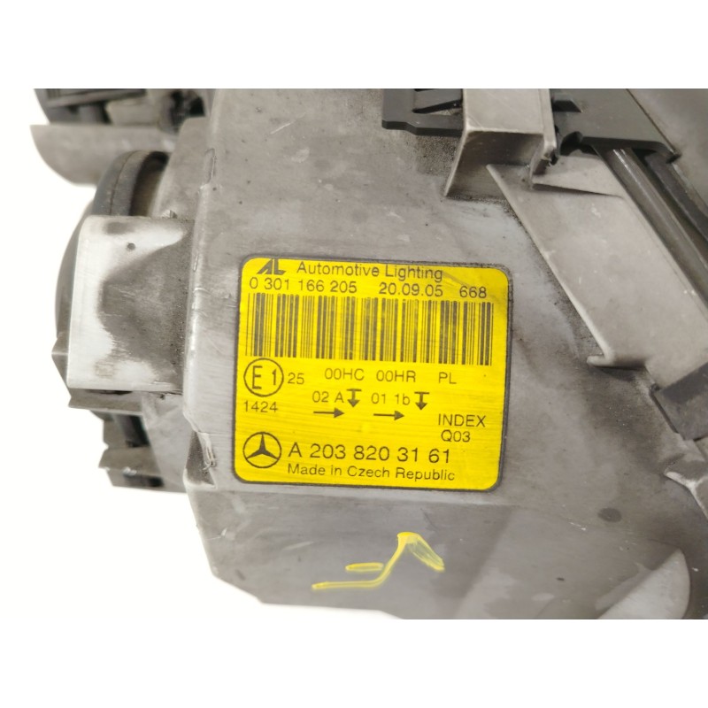 Recambio de faro izquierdo para mercedes-benz clase c (w203) c 220 cdi (203.008) referencia OEM IAM A2038203161 0301166205 