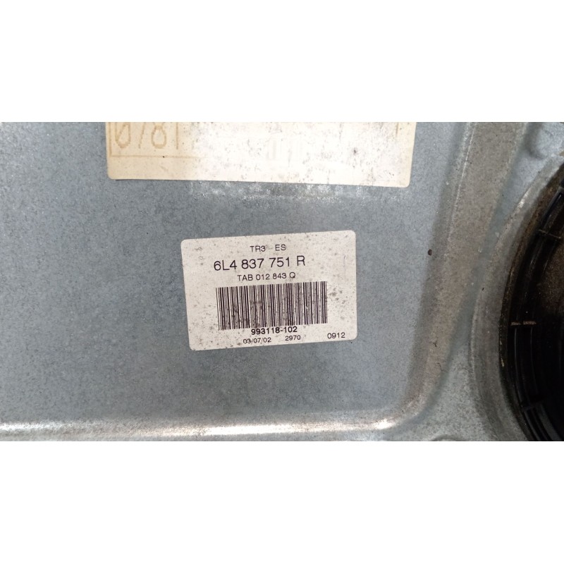 Recambio de elevalunas delantero izquierdo para seat ibiza iii (6l1) 1.9 tdi referencia OEM IAM 6L4837751R 6Q2959802A 6L4837755J