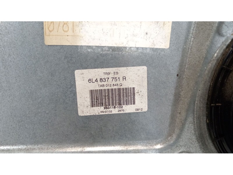 Recambio de elevalunas delantero izquierdo para seat ibiza iii (6l1) 1.9 tdi referencia OEM IAM 6L4837751R 6Q2959802A 6L4837755J