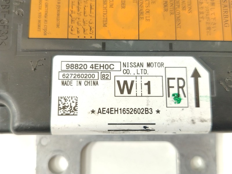 Recambio de centralita airbag para nissan qashqai (j11) 360 referencia OEM IAM 988204EH0C  