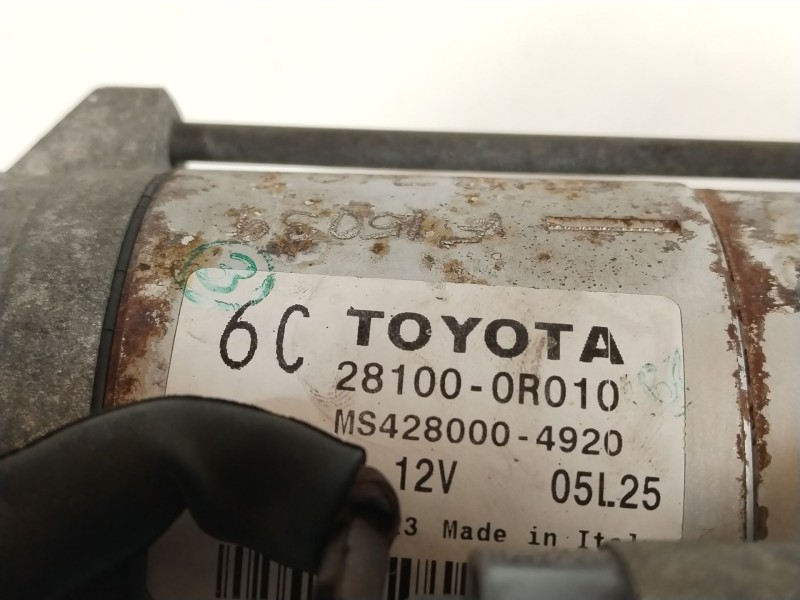 Recambio de motor arranque para toyota verso (_r2_) 2.0 d-4d (aur20_) referencia OEM IAM 281000R010 MS4280004920 
