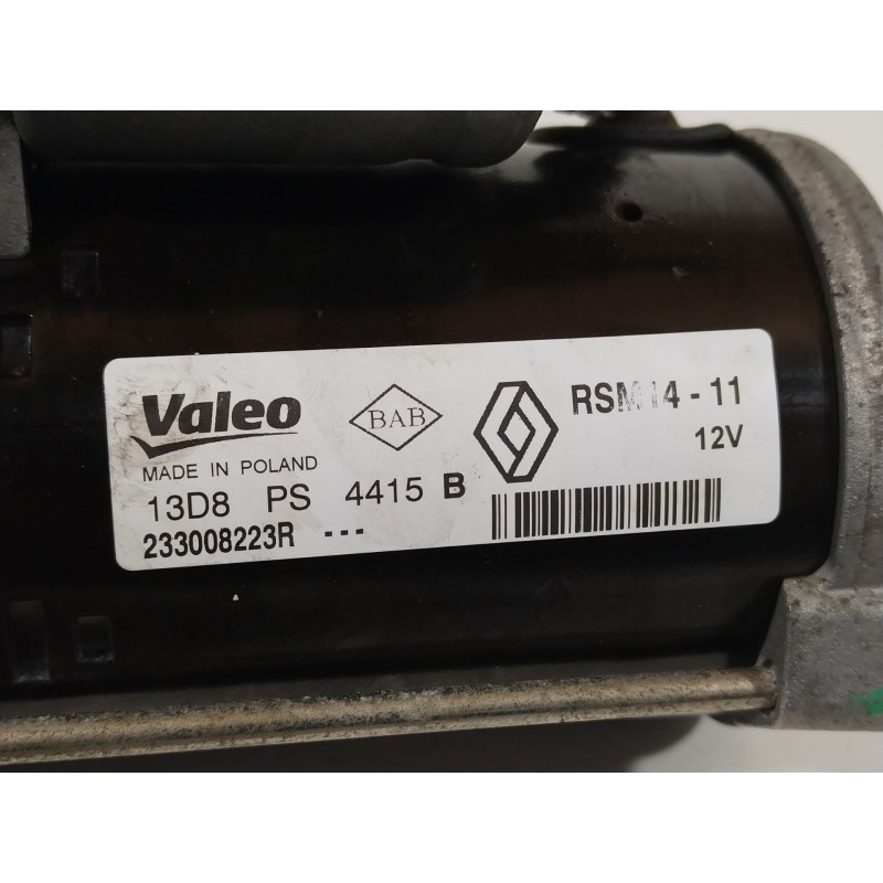 Recambio de motor arranque para renault clio iv (bh_) 1.5 dci 75 referencia OEM IAM 233008223R 13D8PS4415B 