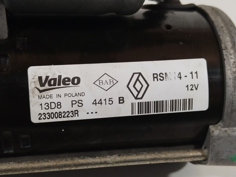 Recambio de motor arranque para renault clio iv (bh_) 1.5 dci 75 referencia OEM IAM 233008223R 13D8PS4415B 