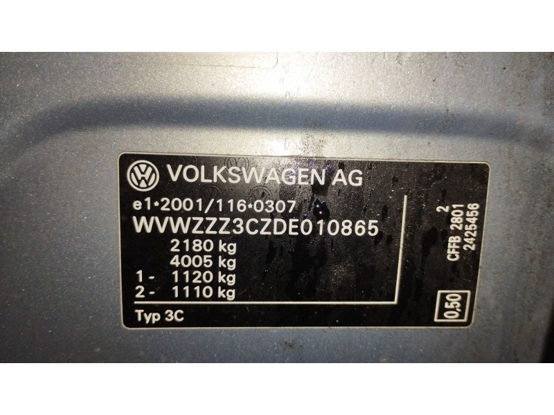 Recambio de motor completo para volkswagen passat b7 (362) 2.0 tdi referencia OEM IAM CFF  