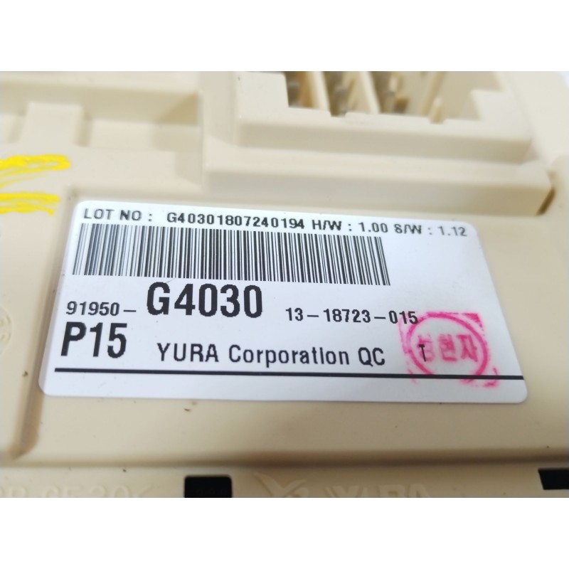 Recambio de caja reles / fusibles para hyundai i30 (pde, pd, pden) 1.0 t-gdi referencia OEM IAM 91950G4030  