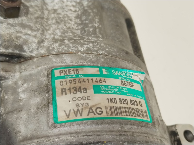 Recambio de compresor aire acondicionado para volkswagen golf v (1k1) 1.9 tdi referencia OEM IAM 1K0820803G PXE16 