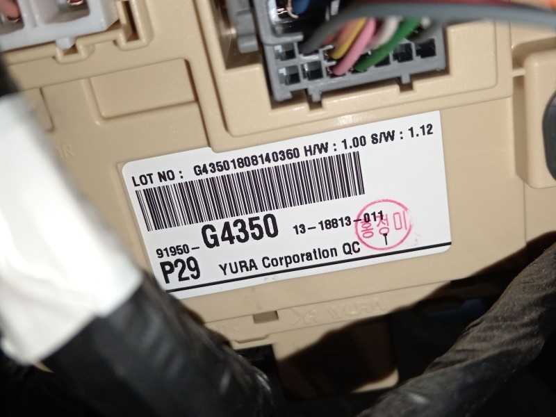 Recambio de caja reles / fusibles para hyundai i30 (pde, pd, pden) 1.6 crdi referencia OEM IAM 91950G4350  