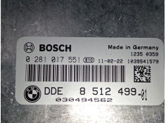 Recambio de centralita motor uce para bmw 1 (e81) 116 d referencia OEM IAM 8512499 0281017551 DDE8512499 2